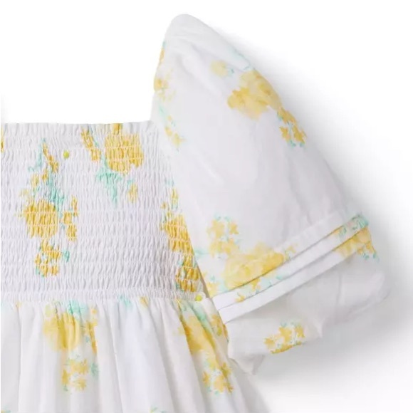 THE NATALIE FLORAL SMOCKED BUBBLE SLEEVE DRESS sz 5 - Picture 4 of 9